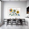 Radiant Sunflower Bloom Dining Room Demo