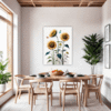Radiant Sunflower Bloom Dining Room Demo