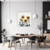 Radiant Sunflower Bloom Dining Room Demo
