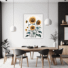 Radiant Sunflower Bloom Dining Room Demo