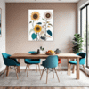 Radiant Sunflower Bloom Dining Room Demo