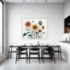 Radiant Sunflower Bloom Dining Room Demo