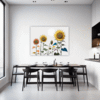 Radiant Sunflower Bloom Dining Room Demo