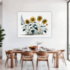 Radiant Sunflower Bloom Dining Room Demo