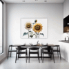 Radiant Sunflower Bloom Dining Room Demo