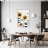 Radiant Sunflower Bloom Dining Room Demo