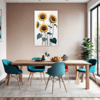 Radiant Sunflower Bloom Dining Room Demo