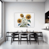 Radiant Sunflower Bloom Dining Room Demo