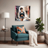 Rebellious Punk Girl Living Room Demo