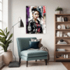Rebellious Punk Girl Living Room Demo