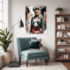Rebellious Punk Girl Living Room Demo