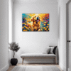 Retriever in Golden Blooms Hallway Demo