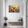 Retriever in Golden Blooms Hallway Demo