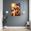 Retriever in Golden Blooms Hallway Demo