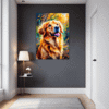 Retriever in Golden Blooms Hallway Demo