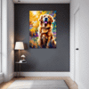 Retriever in Golden Blooms Hallway Demo