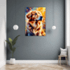 Retriever in Golden Blooms Hallway Demo