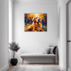 Retriever in Golden Blooms Hallway Demo