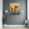 Retriever in Golden Blooms Hallway Demo