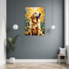 Retriever in Golden Blooms Hallway Demo