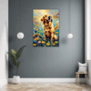 Retriever in Golden Blooms Hallway Demo