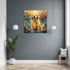 Retriever in Golden Blooms Hallway Demo