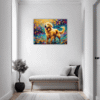 Retriever in Golden Blooms Hallway Demo