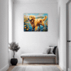 Retriever in Golden Blooms Hallway Demo