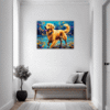 Retriever in Golden Blooms Hallway Demo
