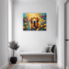 Retriever in Golden Blooms Hallway Demo