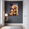 Retriever in Golden Blooms Hallway Demo