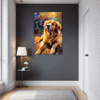 Retriever in Golden Blooms Hallway Demo