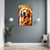 Retriever in Golden Blooms Hallway Demo