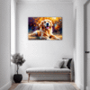 Retriever in Golden Blooms Hallway Demo