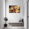 Retriever in Golden Blooms Hallway Demo