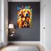 Retriever in Golden Blooms Hallway Demo
