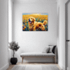 Retriever in Golden Blooms Hallway Demo