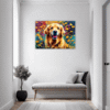 Retriever in Golden Blooms Hallway Demo
