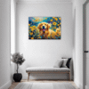 Retriever in Golden Blooms Hallway Demo