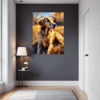 Retriever in Golden Blooms Hallway Demo
