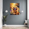 Retriever in Golden Blooms Hallway Demo