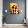 Retriever in Golden Blooms Hallway Demo