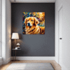 Retriever in Golden Blooms Hallway Demo