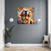 Retriever in Golden Blooms Hallway Demo