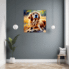 Retriever in Golden Blooms Hallway Demo