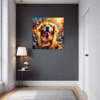 Retriever in Golden Blooms Hallway Demo