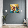 Retriever in Golden Blooms Hallway Demo