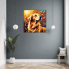 Retriever in Golden Blooms Hallway Demo