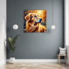 Retriever in Golden Blooms Hallway Demo