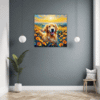 Retriever in Golden Blooms Hallway Demo